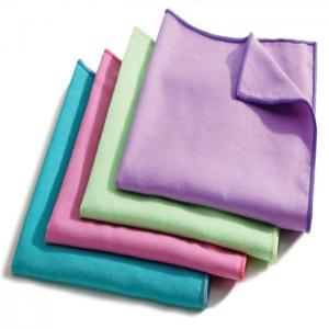 China Long Lasting Microfiber Cleaning Cloth Sreak Free Microfiber Suede Cloth supplier