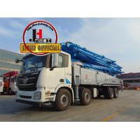 China JIUHE 58M cement concrete boom pump truck construction truck pumping on sale