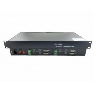 China HD 4 channel DVI DC12V1A Voltage hd video converter box 1080p , FC / ST / SC Connector cctv video converter supplier