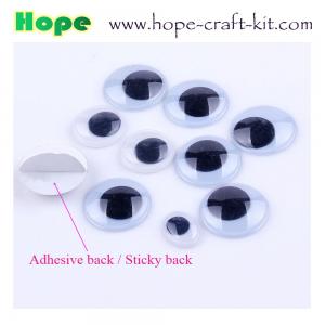 4~50mm plastic adhesive back sticky back googly eyes wiggly eyes white and black for hobbies kids DIY STEM INNOVATION