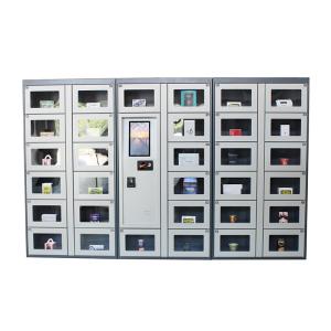 China Máquina de venda automática refrigerando da flor do cacifo para do mícron ajustável da temperatura da venda vender esperto com tela táctil supplier