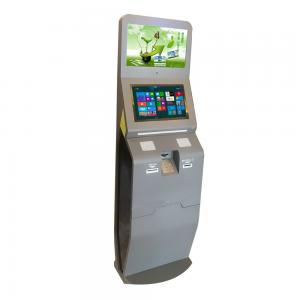 Dust Proof Self Check In Kiosk , Lobby Check In Kiosk With RFID Card Reader