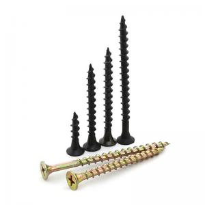 China Black Bugle Head Chipboard Screw DIN 7982 Coarse Thread Drywall Screws for Remodeling supplier