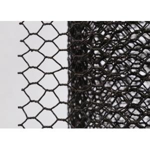 PVC Hexagonal Wire Mesh 3/4 inch 19 Gauge Black Poultry Netting