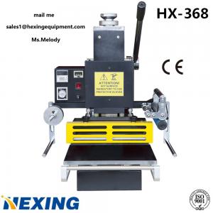 HX-368  Gold Aluminum Foil Printer, multi-function manual Hot Foil Stamping Machine for Sale