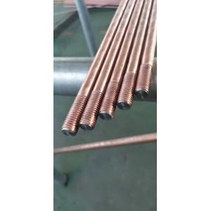 China Copper Bonded Earthing Electrode Raw Material 16mm M8 Thread supplier