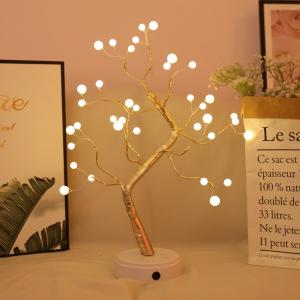 USB 3D LED Fairy String Lights Copper Wire Christmas Fire Tree Night Light