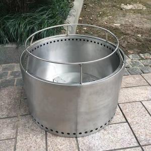 Portable Smokeless Camp Stove 16.5 Inch  Stainless Steel Outdoor Fire Pit 22