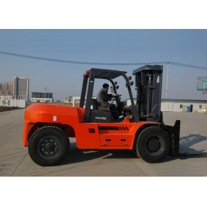 4 wheel Diesel Engine Forklift , Full Automatic Stepless Speed Adjustable Heavy Duty Forklifts