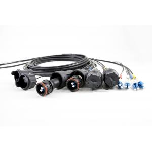 China Breakout Harnesses Fiber Cable Assembly Full AXS To LC 2/4/6/8 Count IP67 Waterproof supplier