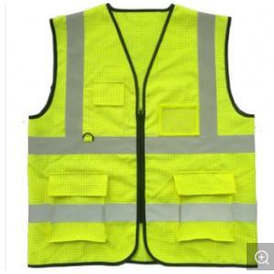 Reflective Safety Vest with PVC Strip and Zipper