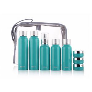 8pcs PET Plastic Travel Bottle Kit , Pump Sprayer 80ml Cosmetic Travel Kit