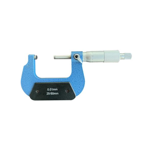 25-50 mm Micrómetro externo preciso con graduación de 0.01 mm para medición rápida