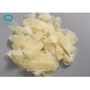 100% Natural Latex Finger Cots Cut Type Transparent Use For Clean Room