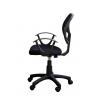 China Black Fabric Ergonomic Home Office Computer Chair With Mesh Back / Wheels wholesale