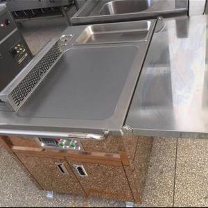 China Commercial Restaurant Equipment Gas/induction Electric Griddles Grill Mobile Teppanyaki Table supplier