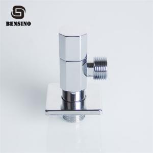 China Silver Brass 145g 0.8MPA Chrome Plated Angle Valve supplier