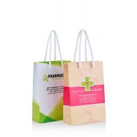 China Recycle Biodegradable Gift Bags Pharmacy Paper Bags full color printing on sale