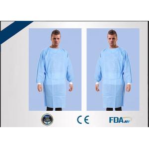 China High Tensile Strength Disposable Doctor Gowns , Non Woven Disposable Medical Clothing supplier