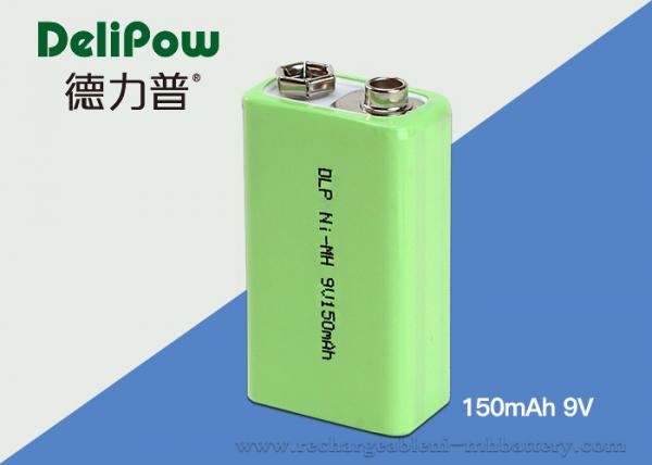 9V 150mAh Industrial Rechargeable Battery With SGS / UL / CE / ROHS