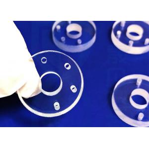 Laser Drilling Round Clear Fused Silica Wafer With Hole