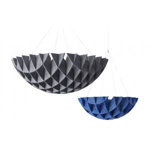 Semi Circular Polyester Fiber Decorative Acoustic Ceiling Tiles Residential