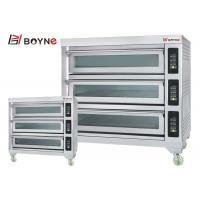 China Commercial Bakery Shop Three Deck Nine Trays Microcomputer Electric Bakery Oven on sale