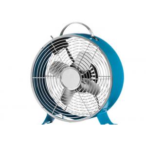 SAA 8 Inch Metallic Retro Electric Desk Fan , 2 Speed Air Cooling Ventilation Fan