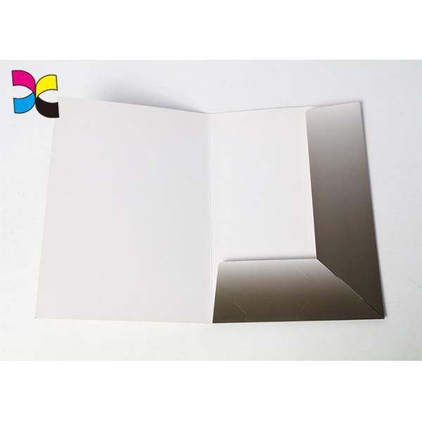Black Cover Printable Presentation Folders , Noted Custom Printed Pocket Folders