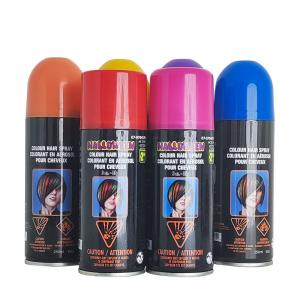 Popular Party Supply Hair Color Spray Black Color Changing Hair Spray Temporary Hair Color Spray