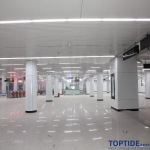 China Opera House Stainless Steel Customized Ceiling Board Decorative Bright White Wall Column Ceiling Panel supplier