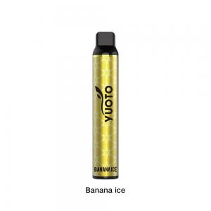 Yuoto Disposable Flavoured Electronic Cigarette Luscious 3000 Puffs Banana ice 1350mAh 8ml