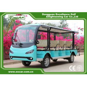 China 7.5KM Motor 72V 14 Seater Electric Sightseeing Bus / Tour Golf Cart supplier