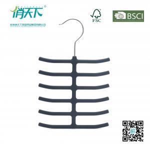 China Betterall Fish Bone Tie Hanger Black Velvet Clothes Hangers Wholesale supplier
