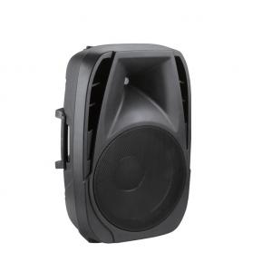 China 15 inch Active Speaker System Portable PA with Battery handle and wheels , Trolley speakers supplier