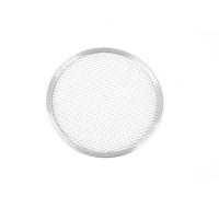 China 15 inch round mesh pizza tray perforated pizza pan aluminum pizza screen baking tray baking pan on sale