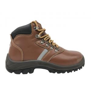 China 36 - 47 Size Mens Leather Safety Shoes Action Leather Mudguard Non Slipping Outsole supplier