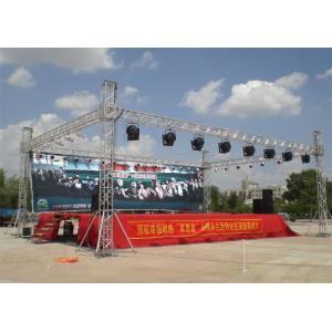 China Square Lighting Aluminum Spigot Truss 30*2 Mm Vice Tube For Sound System supplier
