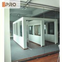 Frameless Modern Office Partitions Clear Color 5/8/12MM Glass Thickness