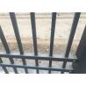 China Beautiful Crimped Pressed spear Garrison Fence Panels 40mm*1.6mm 2100mm*240mm wholesale