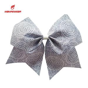 Gorgeous Competition Cheer Bows , Girls Cheerleading Hair Bows With Rubber Band
