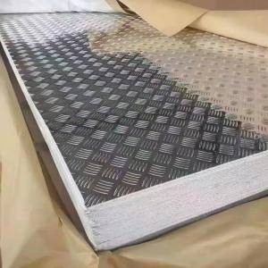 China AISI 1060 Aluminum Alloy Checkered Plate Sheet 5 Bar 1.5mm Embossed Diamond 1200mm Width supplier