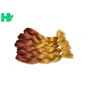 Ombre Braiding Wave Synthetic Hair Pieces No Lice Rainbow Color For Women