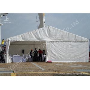 China Rustless Hard Aluminum Structure Garden Party Canopy Tents White PVC Fabric supplier