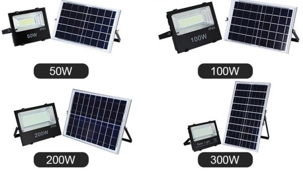 50w 100w 200w Solar LED Flood Lights Modern Design Ip65 Waterproof heat