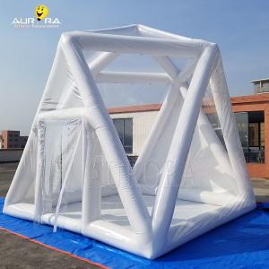 China Outdoor Non Continuous Inflatable Bubble Tent House Convenience PVC White Windproof supplier