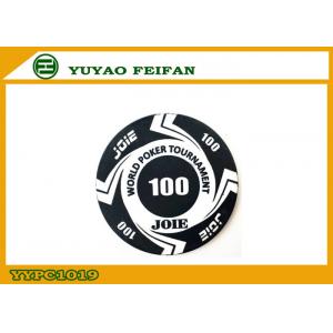 China Large Funny Rounders World Tournament Poker Chips With Values 100 supplier
