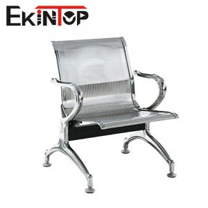 Ekintop Steel Reception Chairs Single Seater For Waiting Room Beauty Salon