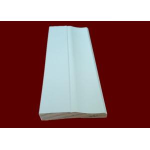White Woodgrain Decorative Casing Molding PVC Foam Material