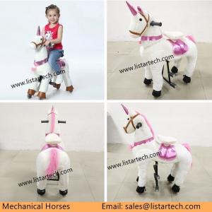 China Brinquedos mecânicos do cavalo na alameda, cavalo nas rodas, passeio do brinquedo no pônei do brinquedo do cavalo para crianças wholesale